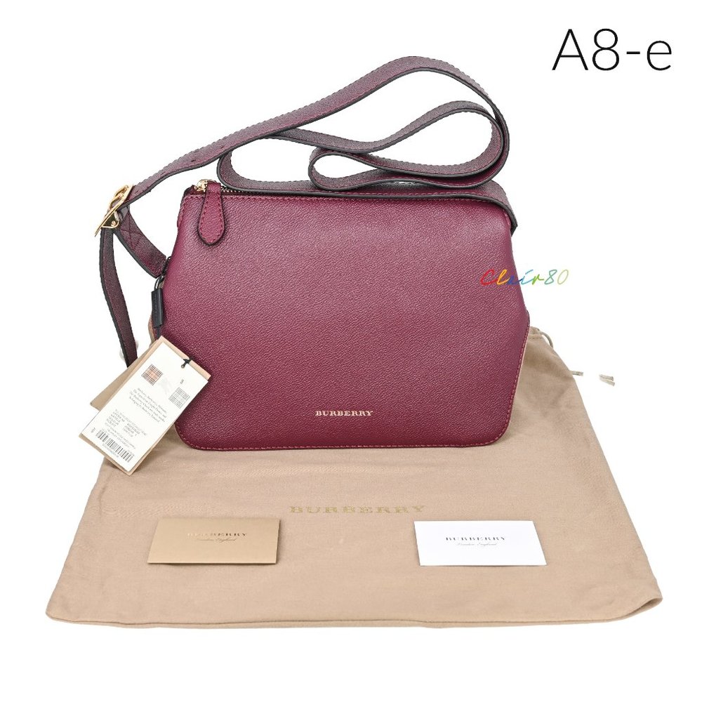 Burberry Helmsley House Check & Leather Cross Body Bag - Picture 6 of 9